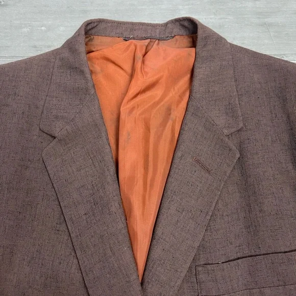 Vintage 1950’s Brown Atomic Fleck Sport Coat 40R